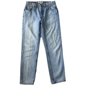 Armani Exchange 100% Cotton Button Fly Light Wash Jeans Women's Size 8R‎